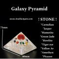 Galaxy Orgone Pyramid for Energy Healing and Meditation