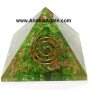 Green Aventurine Dyed Orgone Pyramid - Healing Crystal Energy Generator