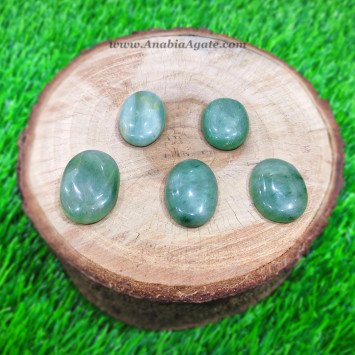 Green Aventurine Worry Stones - Soothing Crystal for Anxiety Relief