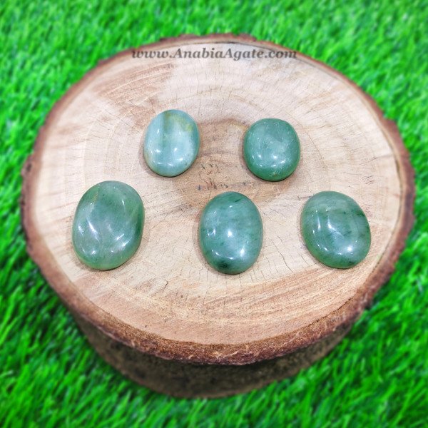 Green Aventurine Worry Stones - Soothing Crystal for Anxiety Relief