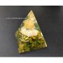 Green Aventurine Orgone Pyramid with Merkaba Star - Enhance Your Energetic Environment