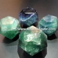 Green Fluorite Dodecahedron Shape - Handcrafted Healing Crystal
