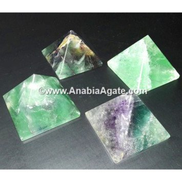 Green Fluorite Gemstone Pyramid - Natural Healing Crystal