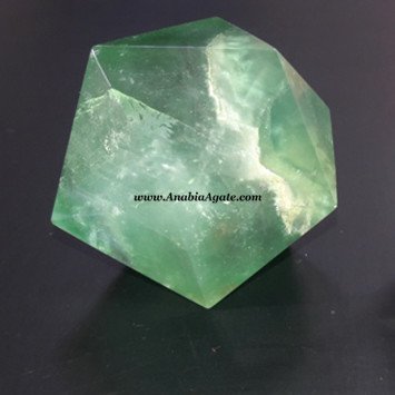 Green Fluorite Icosahedron Shape for Healing and Balance