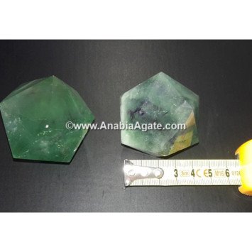 Green Fluorite Icosahedron Shape for Healing and Balance