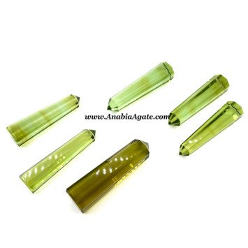 Green Obsidian Crystal Obelisk - Natural Healing Energy