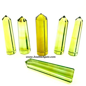 Green Obsidian Crystal Obelisk - Natural Healing Energy