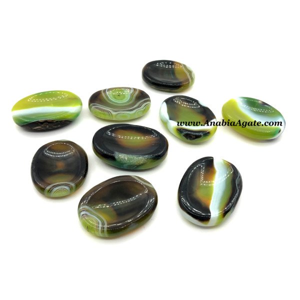 Green Onyx Worry Stones - Natural Crystal Palm Stones for Relaxation | Shop Now