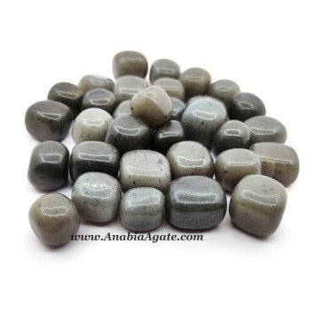 Grey Agate Tumbled Stones - Natural Semi-Precious Gemstones