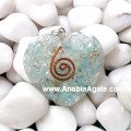 Heart Shape Orgone Pendant - Healing Crystal Energy Necklace