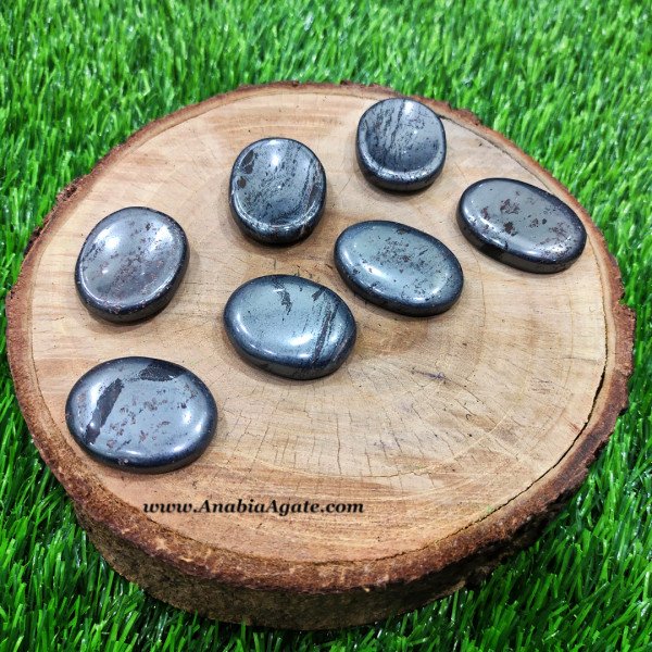 Hematite Worry Stone - Natural Crystal for Stress Relief