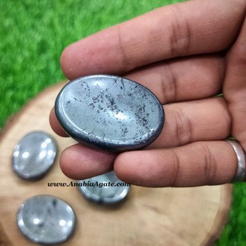 Hematite Worry Stone - Natural Crystal for Stress Relief