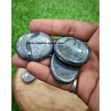 Hematite Worry Stone - Natural Crystal for Stress Relief
