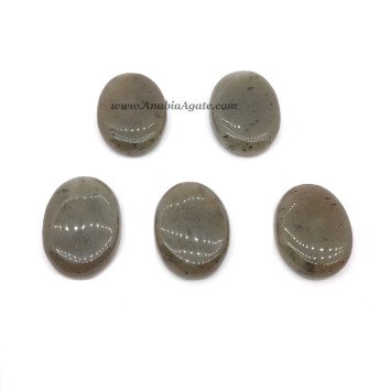 Grey Aventurine Oval Stones - Premium Quality Healing Crystals