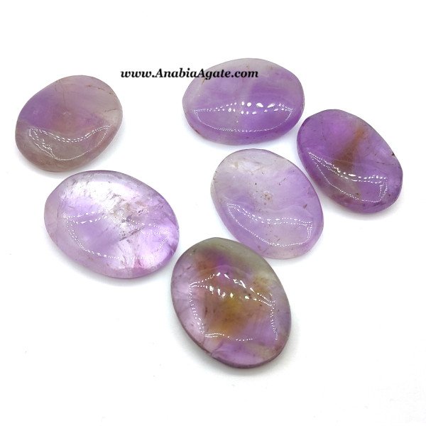 Amethyst Oval Palm Stone