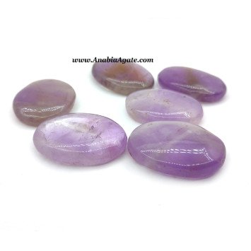 Amethyst Oval Palm Stone