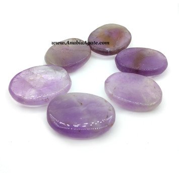 Amethyst Oval Palm Stone