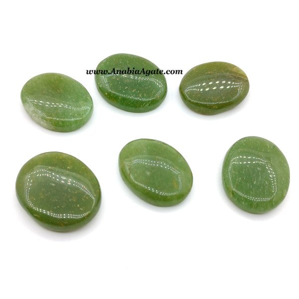 Green Aventurine Oval Stones - Natural Healing Crystals