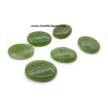 Green Aventurine Oval Stones - Natural Healing Crystals