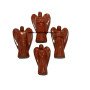 Red Jasper 1-Inch Angel Figurines - Enhance Your Space with Healing Gemstone Angels