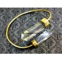 Crystal Quartz Pencil Points Bangle - Handcrafted Healing Jewelry