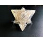75mm Crystal Quartz Orgone Merkaba Star - Handcrafted Energy Healing Crystal