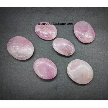 Rose Quartz Oval Polished Stones - Natural Healing Crystals