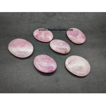 Rose Quartz Oval Polished Stones - Natural Healing Crystals