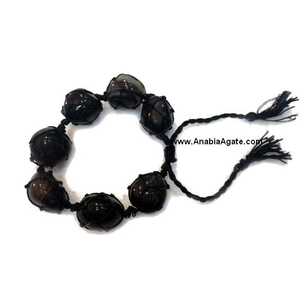 Blue Aventurine Netted Tumble Bracelet - Natural Healing Crystal Jewelry