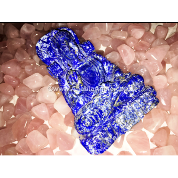 Lapis Lazuli Buddha Idol | Handcrafted 4-6 Inch Statue | Gemstone Sculpture