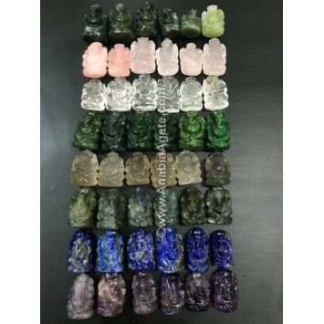 Mix Gemstone Ganesha Idols | Unique Handcrafted Statues