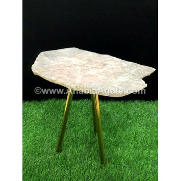 Rose Quartz Platter Stand - Elegant Display