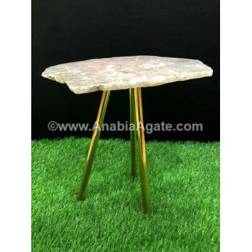 Rose Quartz Platter Stand - Elegant Display