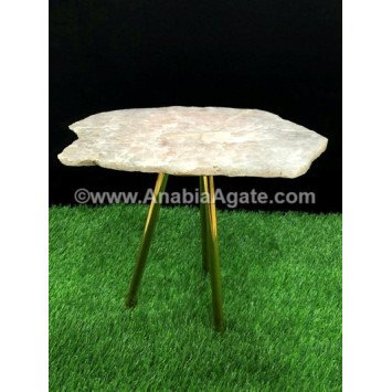 Rose Quartz Platter Stand - Elegant Display