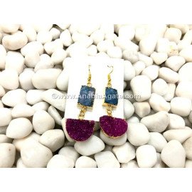 Stunning Agate Druzy Earrings - Handcrafted Gemstone Jewelry