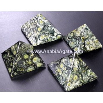 Kambaba Jasper Gemstone Pyramid for Spiritual Healing