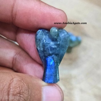 Labradorite gemstone 1 Inch Angel Figurines