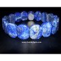 Lapis Lazuli Capsule Beads Bracelet - Handmade Natural Stone Jewelry