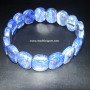 Lapis Lazuli Capsule Beads Bracelet - Handmade Natural Stone Jewelry
