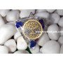 Lapis Lazuli Orgone Pendants with Metal Tree of Life | Healing Crystal Necklace