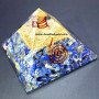 Lapis Lazuli Orgone Pyramid with Crystal Quartz Point - Energy Healing Crystal Pyramid