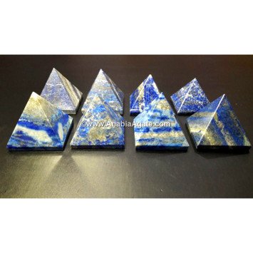 Lapis Lazuli Gemstone Small Pyramids - Exquisite Crystal Collection