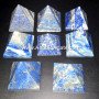 Lapis Lazuli Gemstone Small Pyramids - Exquisite Crystal Collection