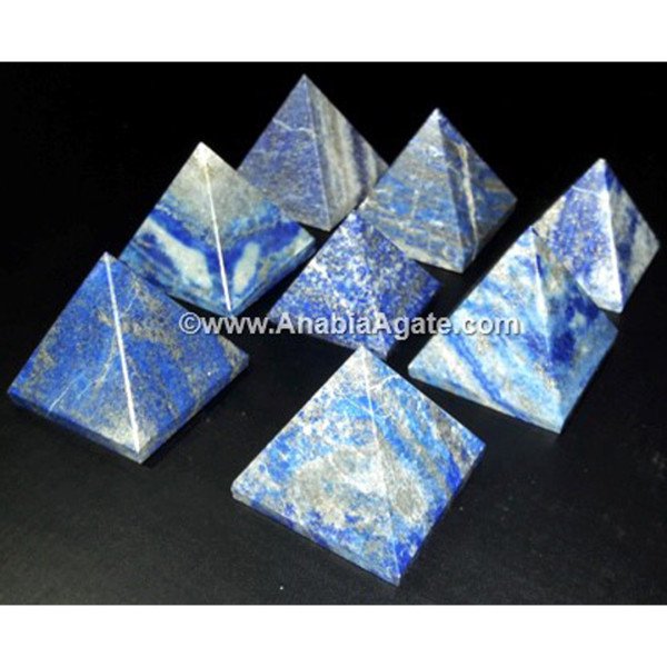 Lapis Lazuli Gemstone Pyramid - Enhance Your Space with Natural Beauty