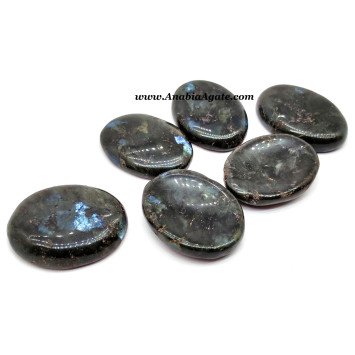 Larvikite Worry Stones (Black Pearl) - Soothing Crystal for Stress Relief