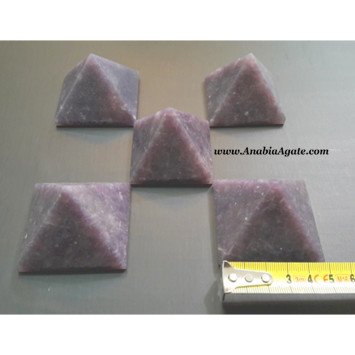 Lepidolite Gemstone Pyramid - Healing Crystal for Calmness and Balance