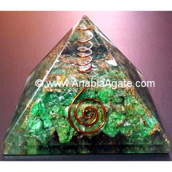 Mica Gemstone Orgone Pyramid With Copper Coil - Enhance Energy and Harmony