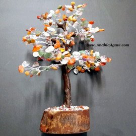 Mix Gemstone 300 Chips Tree - Wholesale Decorative Gemstone Trees