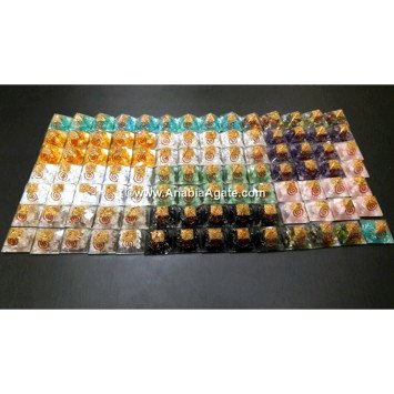 Mix Gemstone Orgone Baby Pyramid - Energy Healing Crystal 