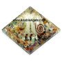 Mix Gemstone Orgone Shell Pyramid (50-60mm) - Healing Crystal Energy Generator